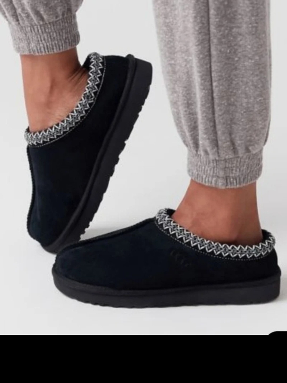 Ugg Tasman Black Shoes Size 10 Women's Suede